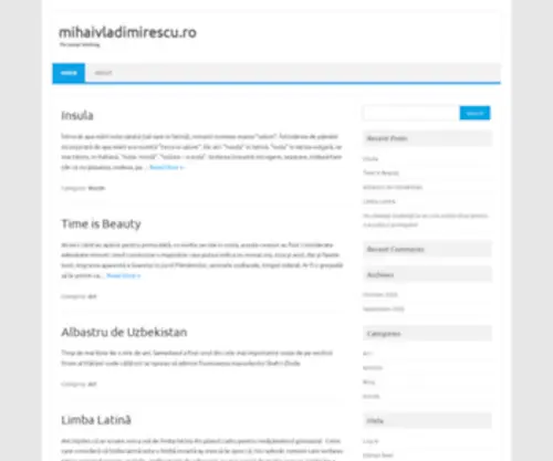 Mihaivladimirescu.ro(Mihai Vladimirescu) Screenshot