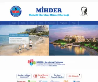 Mihder.org.tr(Türkiyedeki Belediyeler) Screenshot