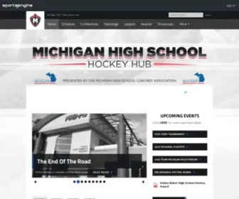 Mihshockeyhub.com(Michigan High School Hockey Hub) Screenshot