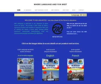 Mihunlimited.com(WHERE LANGUAGE AND FUN MEET) Screenshot