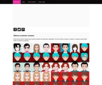 Miiavatar.es(Crear y editar avatares) Screenshot