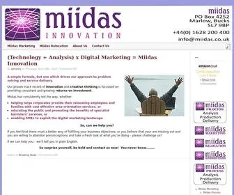 Miidas.co.uk(Innovative Online Interactive Map Based Relocation and Orientation services) Screenshot