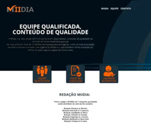 Miidia.com.br(Criação de Sites) Screenshot