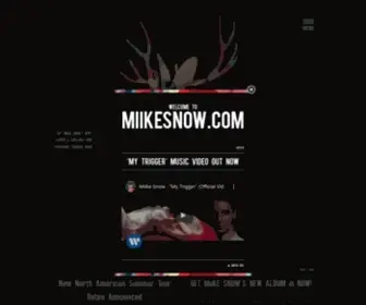 Miikesnow.com(Miike Snow) Screenshot