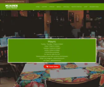 Mijaresrestaurant.com(Mijares Mexican Restaurant) Screenshot