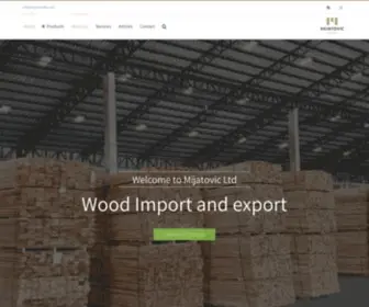 Mijatovicltd.com(International wood supply) Screenshot