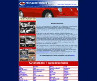 MijNautofolders.nl(Mijnautofolders de plek voor autobrochures en autodocumentatie) Screenshot