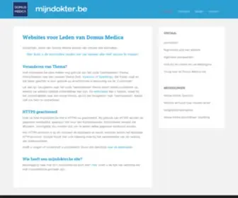 MijNdokter.be(Domus Medica ledensite) Screenshot