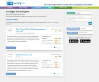 MijNmedicijn.nl(Ervaringen met medicijnen lezen en delen) Screenshot