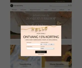 MijNnaamketting.nl(Ketting met Naam) Screenshot