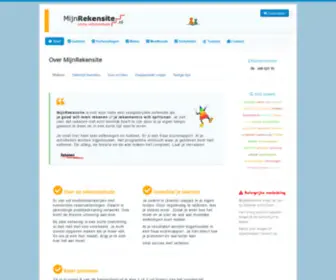 MijNrekensite.nl(Online oefenmethode) Screenshot