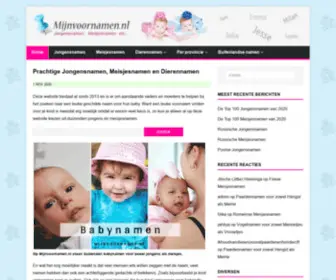 MijNvoornamen.nl(Jongensnamen, Meisjesnamen, Babynamen) Screenshot