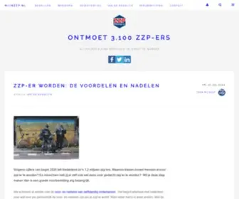 MijNzzp.nl(De echte zzp en mkb website) Screenshot
