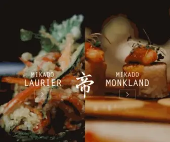 Mikadomontreal.com(Japanese restaurant specializing in sushi and sashimi located in Montreal) Screenshot
