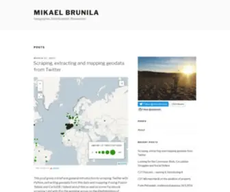 Mikaelbrunila.fi(Mikael Brunila) Screenshot