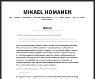 Mikaelhomanen.com(Mikael Homanen) Screenshot