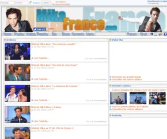 Mikafrance.com(Mika France : 1er site français sur Mika) Screenshot