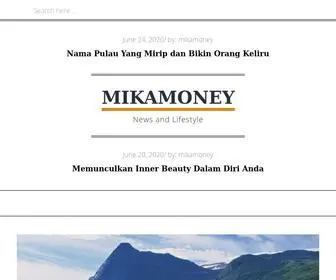 Mikamoney.com(Personal Blog) Screenshot