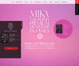 Mikanakashima.com(中島美嘉) Screenshot