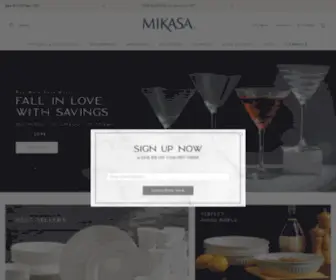 Mikasa.com(Shop Dinnerware) Screenshot