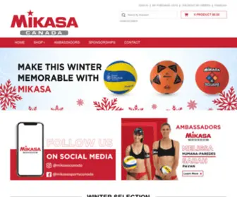 Mikasasports.ca(Mikasa Canada) Screenshot