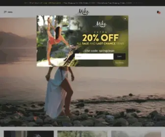 Mikayogawear.com(Fashion Activewear) Screenshot