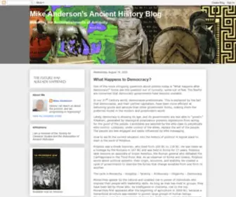 Mikeanderson.biz(Mike Anderson's Ancient History Blog) Screenshot