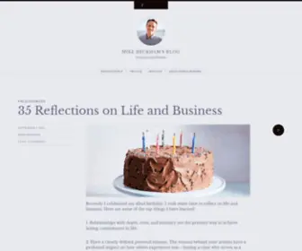 Mikebeckhamblog.com(Entrepreneurial Mindset) Screenshot