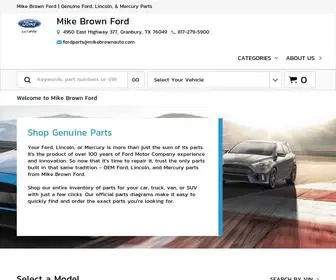 Mikebrownfordparts.com(Genuine Ford) Screenshot