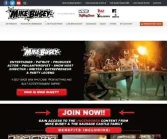 Mikebusey.com(You've Seen Him On) Screenshot