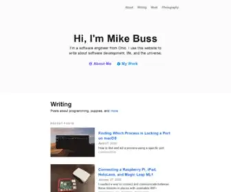 Mikebuss.com(Mikebuss) Screenshot