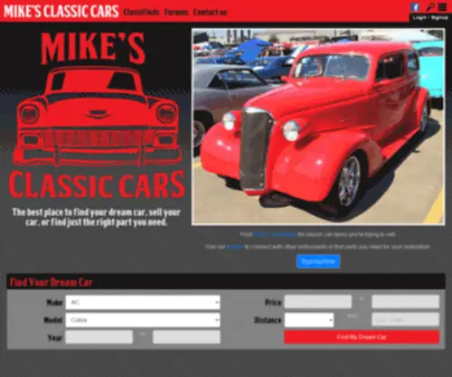 Mikeclassiccars.com(Mikeclassiccars) Screenshot