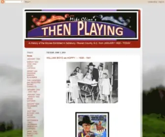 Mikeclinesthenplaying.com(Mike Cline's THEN PLAYING) Screenshot