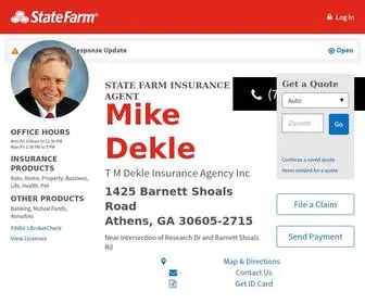 Mikedekle.net(State Farm Insurance Agent Mike Dekle in Athens GA) Screenshot