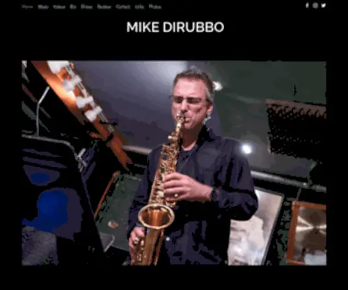 Mikedirubbo.com(NYC saxophonist) Screenshot