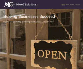 Mikegsolutions.com(Small Business Consultant) Screenshot