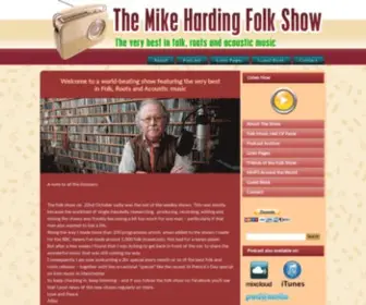 Mikehardingfolkshow.com(The very best in folk) Screenshot