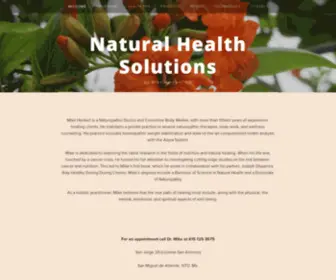 Mikeherbertnd.com(Natural Health Solutions) Screenshot