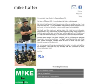 Mikehoffer.com(Hoffer for Town Council) Screenshot