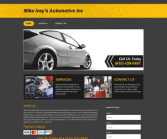 Mikeivyauto.com(Mike Ivey's Automotive Inc) Screenshot