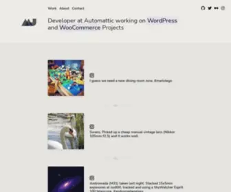 Mikejolley.com(Developer at Automattic working on WordPress & WooCommerce) Screenshot