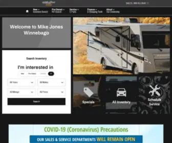 Mikejoneswinnebago.com(Mike Jones Winnebago) Screenshot