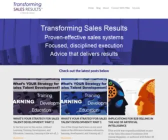 Mikekunkle.com(Transforming Sales Results) Screenshot