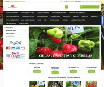 Mikelsimon.com(Comprar semillas de chiles y pimientos) Screenshot