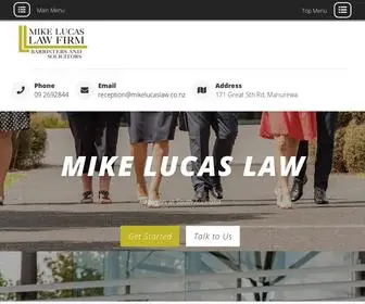 Mikelucaslaw.co.nz(Lawyer Manurewa) Screenshot