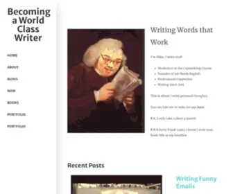Mikem.blog(Becoming a World Class Writer) Screenshot