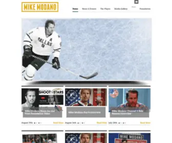 Mikemodano.com(Mike Modano Official Website) Screenshot