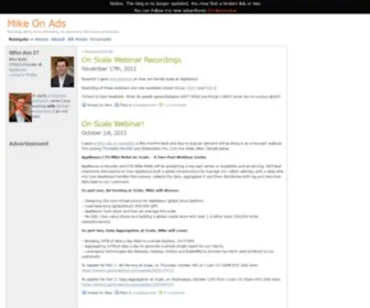 Mikeonads.com(Mike On Ads) Screenshot