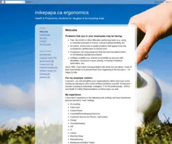 Mikepapa.ca(Ergonomics) Screenshot