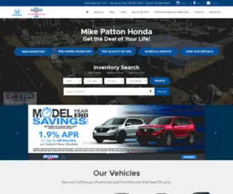 Mikepattonhonda.com(Mike Patton Honda) Screenshot